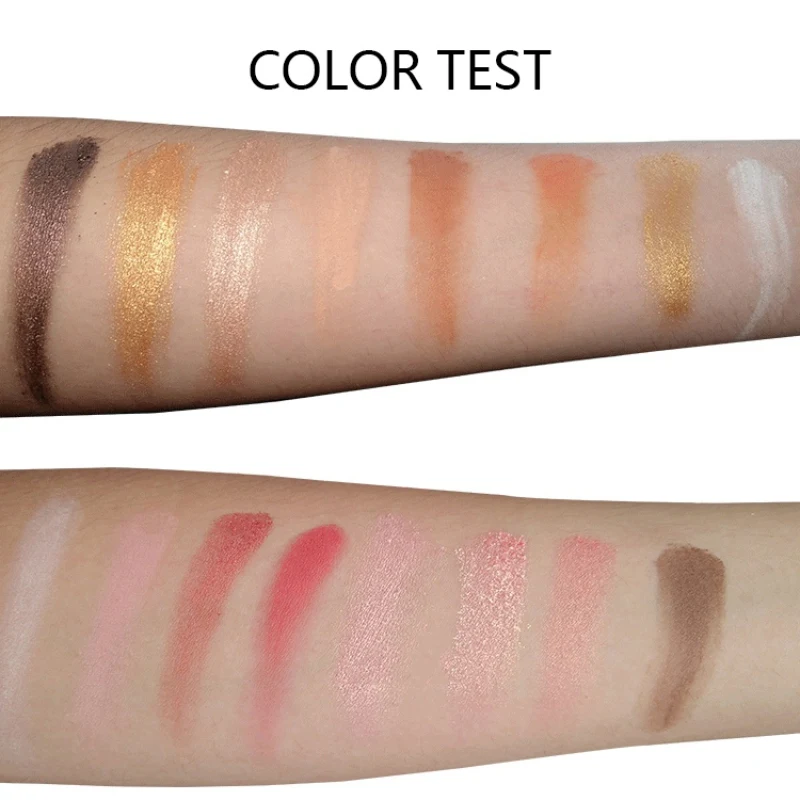 Палитра теней для век 8 цветов с перламутровыми животными стойкая