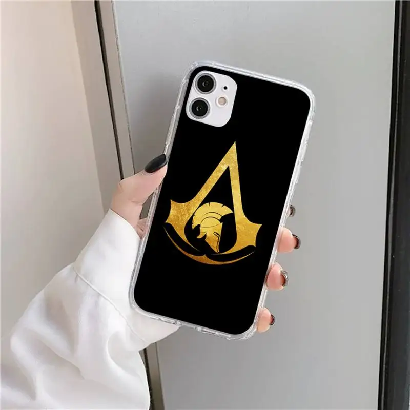 

ACT action game Spartan Phone Case Transparent for iPhone 11 12 mini pro XS MAX 8 7 6 6S Plus X 5S SE 2020 XR