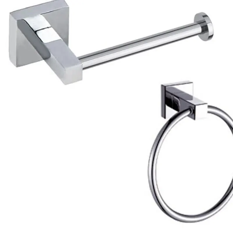 

Stainless Steel Square Toilet Brush Glass Cup, Bathroom Pendant Rack, Bathroom Towel Rack