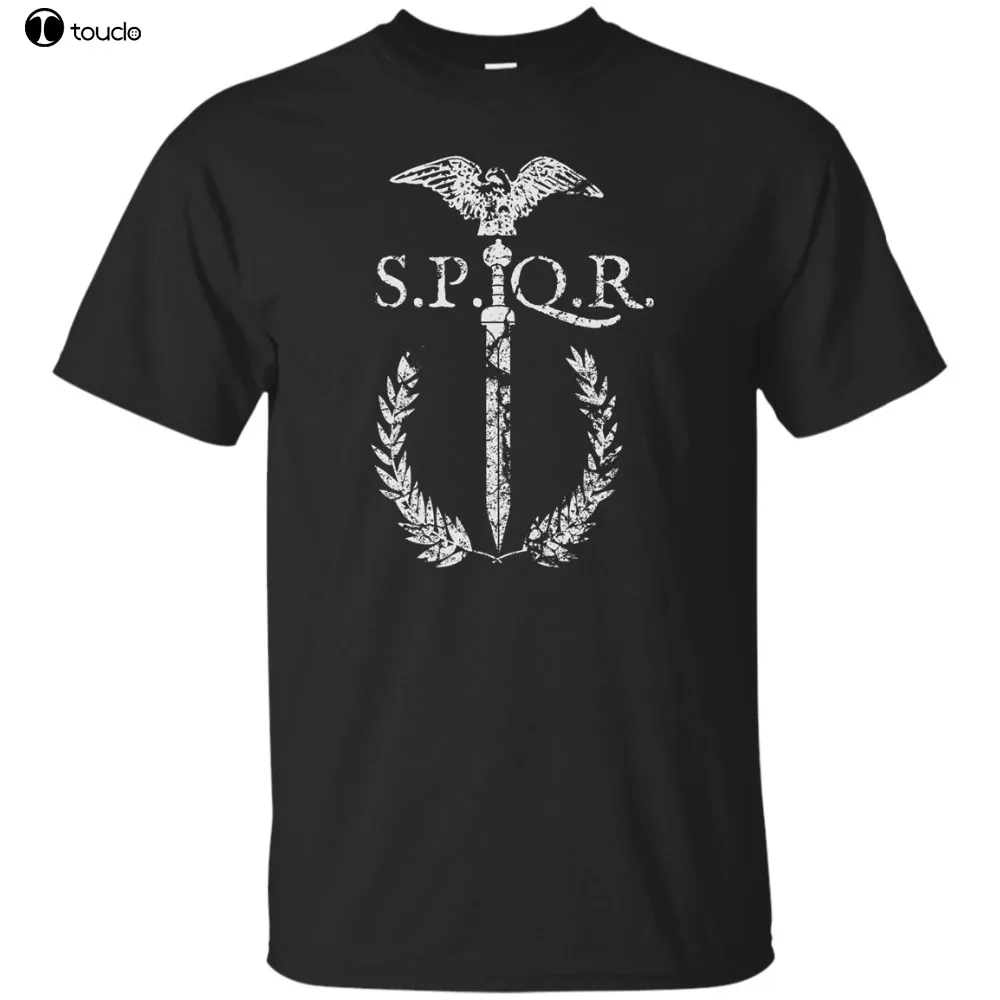 Мужская футболка Spqr с римскими гладиаторами Орлом венком мечом легионом