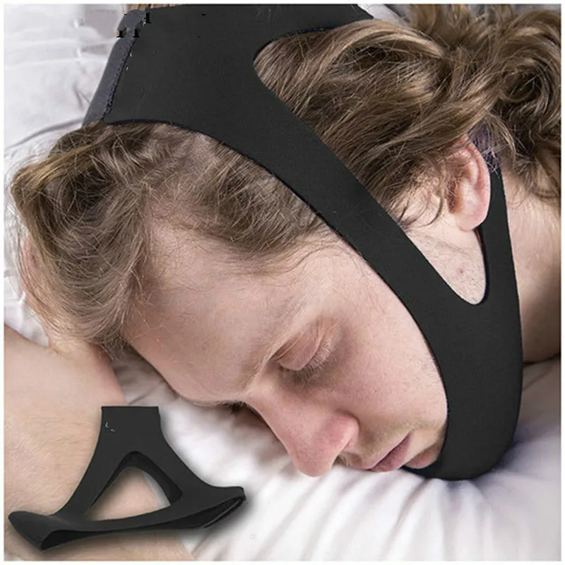 

1Pc Neoprene Anti Snore Stop Snoring Chin Strap Belt Anti Apnea Jaw Solution Sleep Support Apnea Belt Sleeping Care Tools