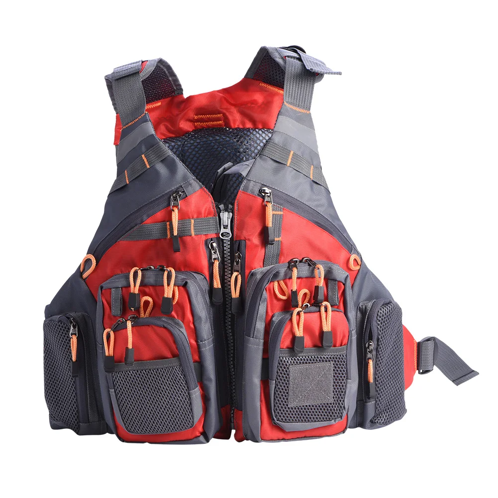 

Outdoor Multi-Function Unisex Adults Life Jacket Vest Lifesaving Waistcoat Plastic Buckle Is Strong Durable With High Strength