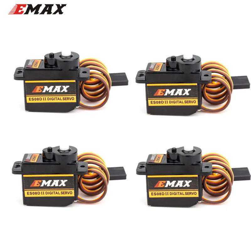 4 шт. оригинальный EMAX ES08D II ПЛАСТИКОВЫЙ 8g Высокоточный цифровой рулевой