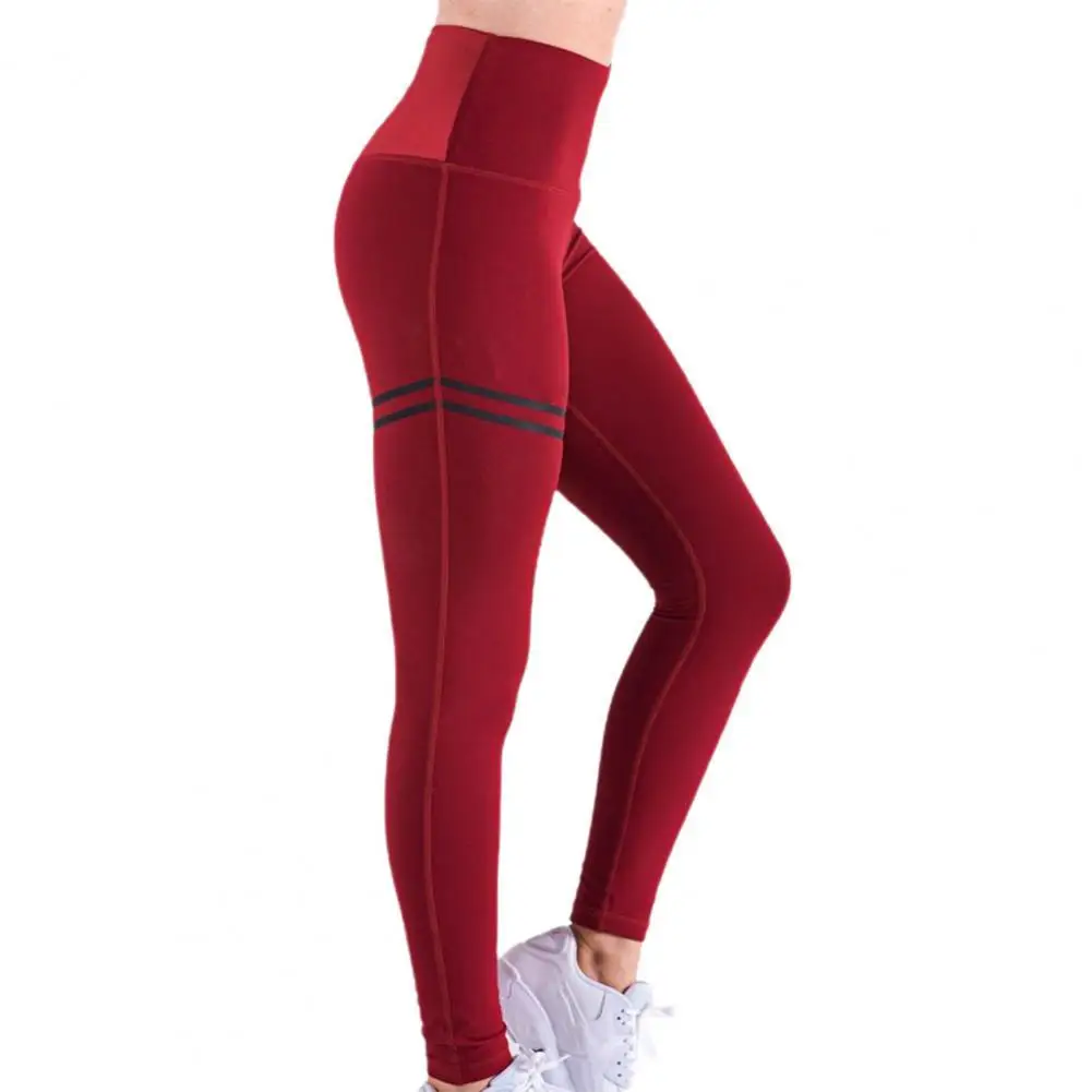 

Women Yoga Pants Skinny Seamless Trousers High Waist Hip Lifter Solid Color Stretchy Leggings Fitness Sports Gym Yoga Pants