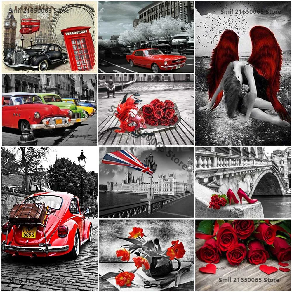 

5D алмазная живопись, полный квадратный городской пейзаж, сделай сам, вышивка бисером, распродажа, алмазная живопись, вышивка крестиком на ав...