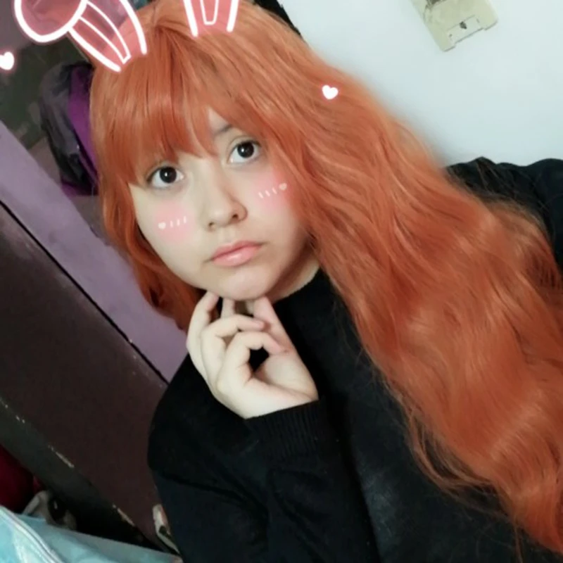 

Lolita Wavy Curly KC Long Wigs Women Halloween Cosplay Harajuku Lovely Heat Resistant Synthetic Hair