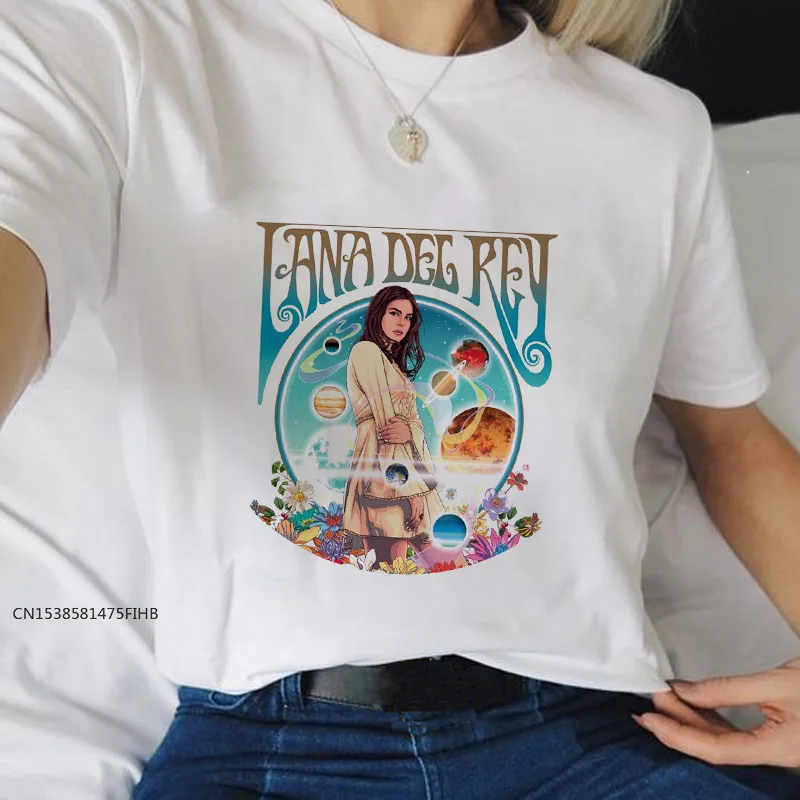 

Lana Del Rey Printed Women T Shirt 90s Graphic Aesthetic Tshirt Summer Women Casual White T-Shirt Women Clothes Premium Fabric