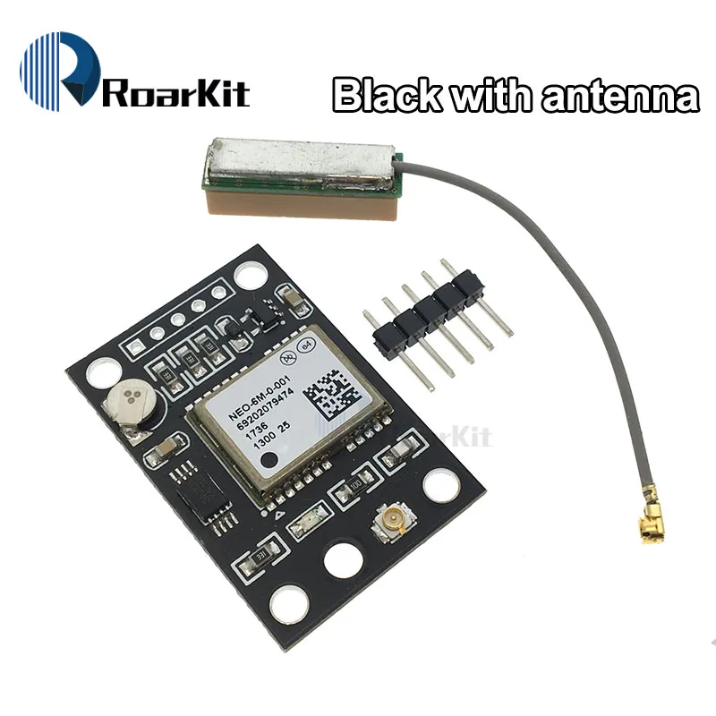 Black with antenna GY-NEO6MV2 NEO-6M gps модуль NEO6MV2 с полета Управление EEPROM MWC APM2.5 большой антенна для arduino - Цвет: Black with antenna