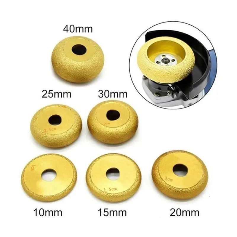 

Stone Edge Grinding Polishing Wheel Metal Wood Slotting Angle Grinder wheel Diamond Vaccum Brazed Profile Wheel Rounter Bit