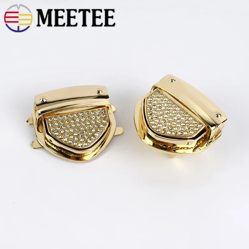 2 комплекта Meetee металлическая застежка защелкивающийся замок для сумки