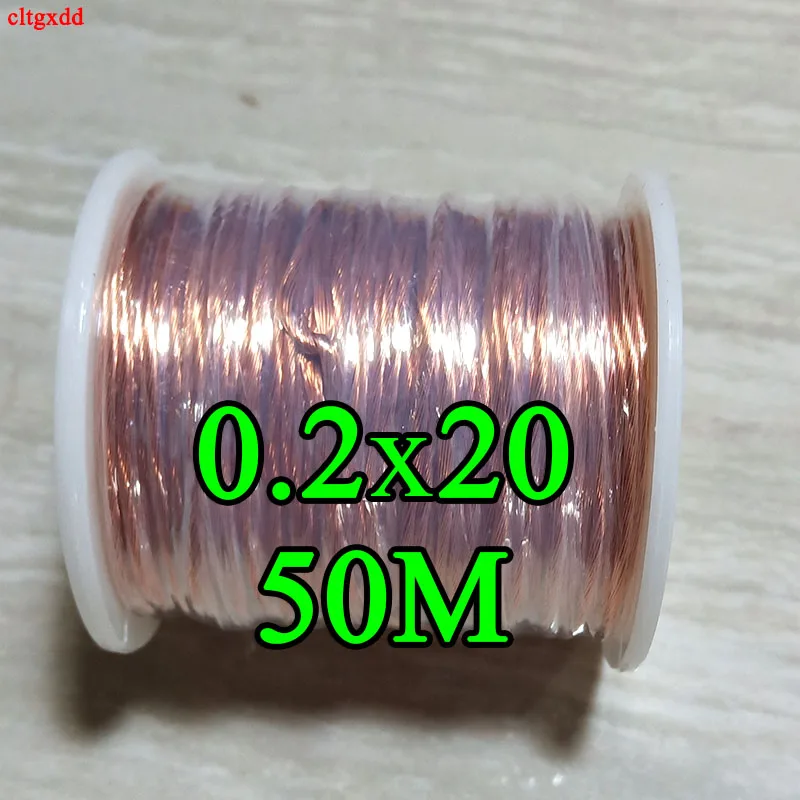 0.2x20 strands 50m/pc Litz wire stranded enamelled copper / braided multi-strand | Обустройство дома
