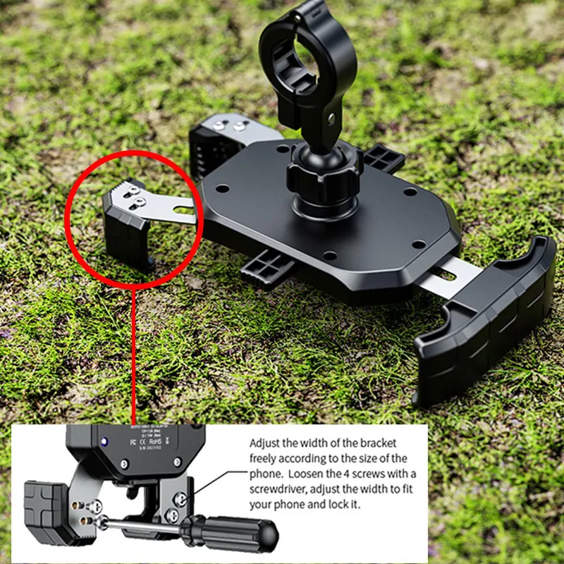 motorcycle phone holder 15w wireless charger qc3 0 usb charging stand handlebar mirror mount bracket bike cellphone support free global shipping