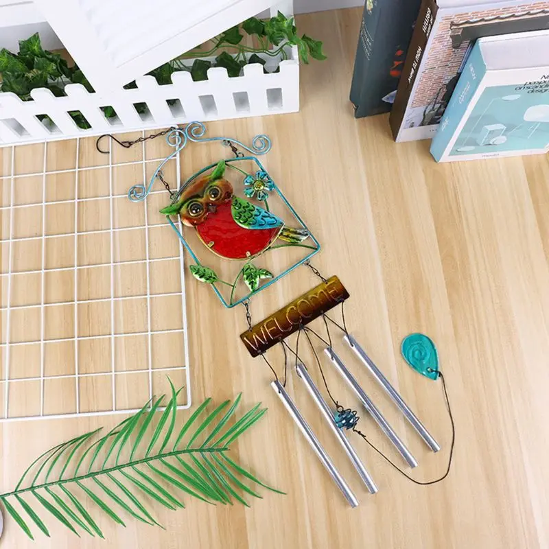 Creative Owl Wind Chimes Hanging Ornaments Outdoor Garden Car Home Decoration | Дом и сад