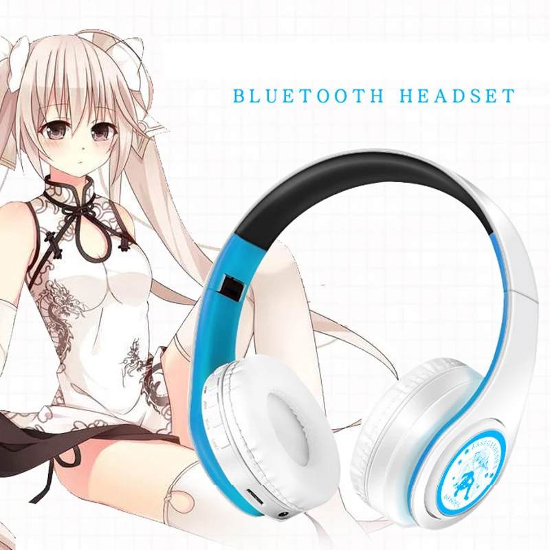 

Yosuga не Сора маскарадный костюм Kasugano Sora наушники Складная стерео Bluetooth 2 in1 Беспроводной наушники гарнитура для мобильного телефона с Bluetooth Шу...