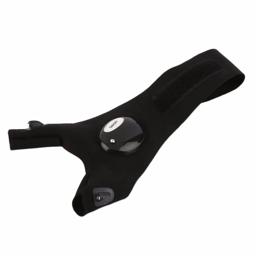 Светодиодная перчатка без пальцев светящаяся уличная рыбалка волшебный ремешок