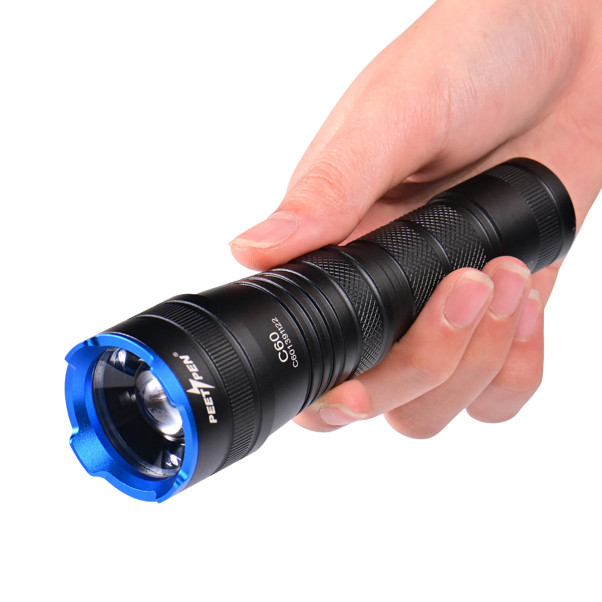 

PEETPEN C60 1000 Lumen Flashlight LED Super Bright Zoomable IPX6 Waterproof Flashlight Tactical Flashlight 4 Modes