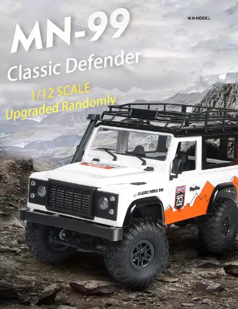 MN-99/99S 2 4G 1/12 4WD RTR гусеничный RC автомобиль для Land Rover 70 Юбилей издание модель