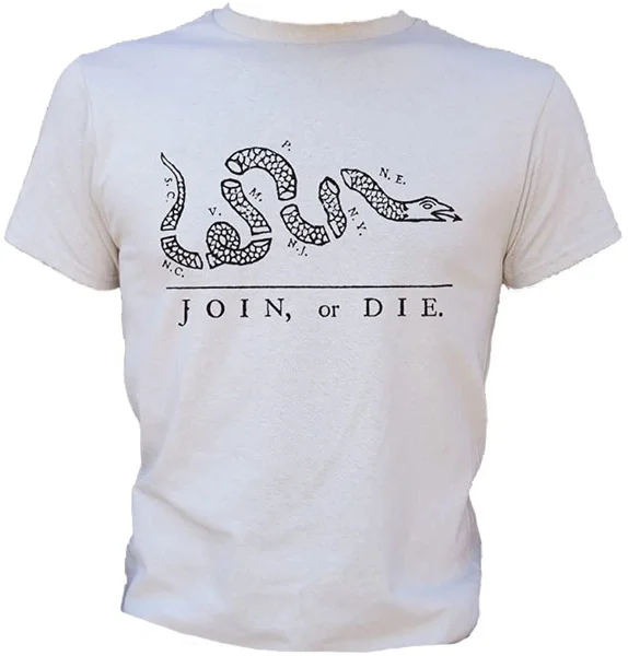 

Sound Affections Mens Join Or Die Snake T-Shirt