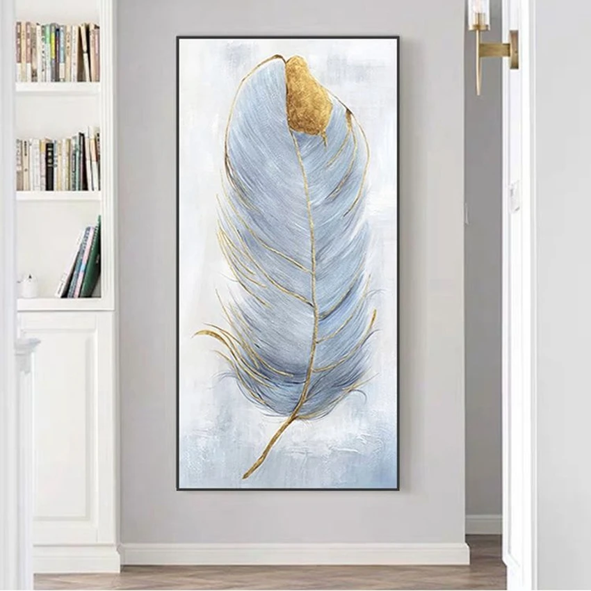 

Abstract Art Wall Decor Salon Handmade Canvas Oil Painting Entry Porch Hanging Poster Corridor Aisle Living Room Bedroom Mural