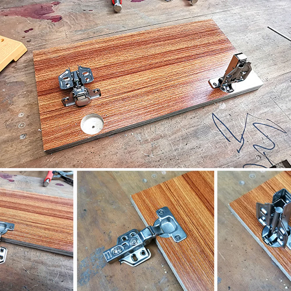 Набор направляющих для сверления комплект из 9 скрытых шарниров 35 мм столярных