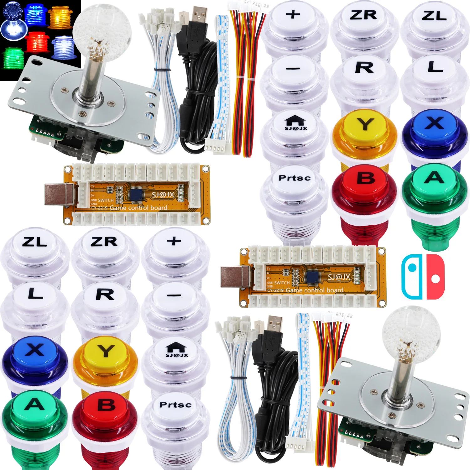 Светодиодный контроллер SJ @ JX для аркадных игр USB кодировщик геймпад Cherry MX с