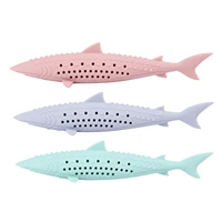 soft silicone mint fish cat toy catnip pet toy clean teeth toothbrush chew cats toys