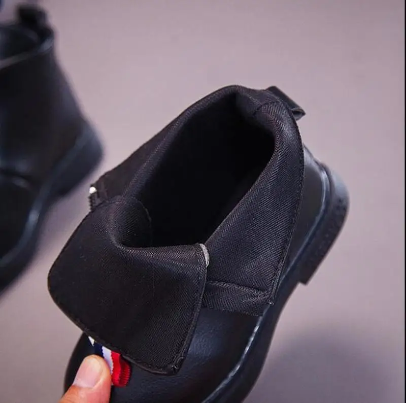 Детские Ботинки Martin Унисекс ботильоны для девочек Обувь из натуральной кожи