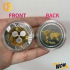 Антикварные Золотые монеты Ripple, коллекционные монеты, медаль в виде криптовалюты из серебра, отличные подарки, сувениры с держателем для монет