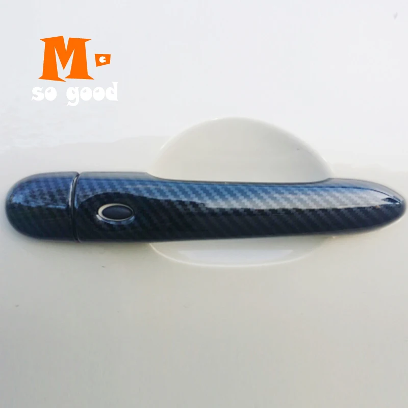 Крышка обшивки ручки двери из углеродного волокна ABS аксессуары для украшения