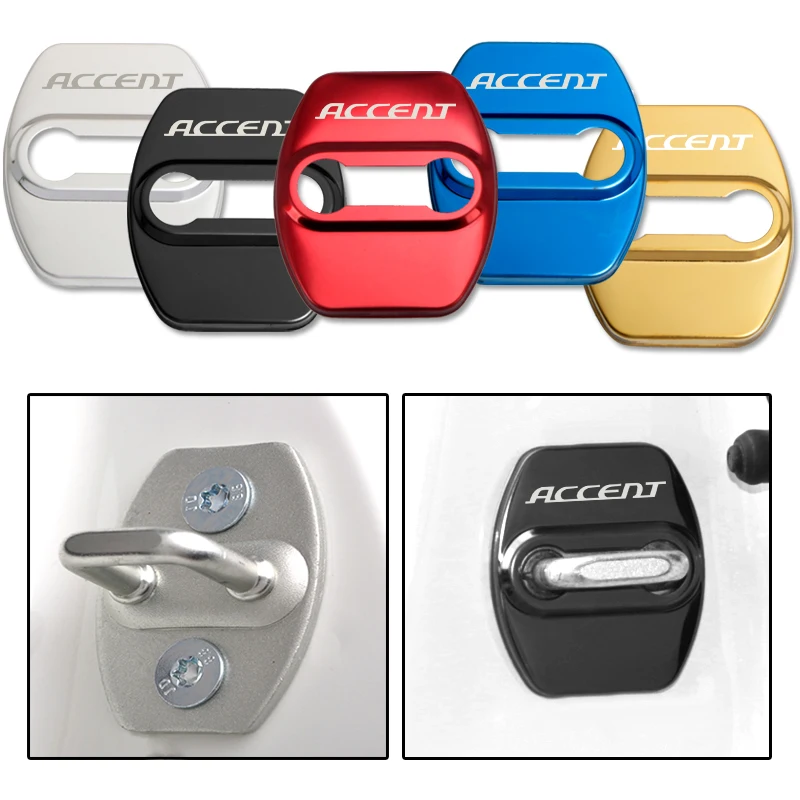 4 шт. наклейки на дверные замки для hyundai ACCENT|Внешние ручки| |