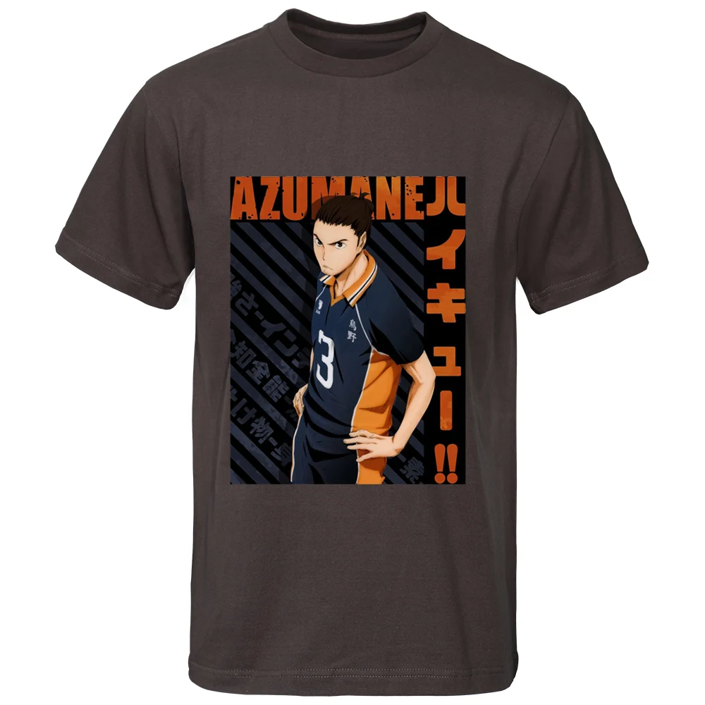 Футболка Haikyuu мужская оверсайз с коротким рукавом топ круглым вырезом в стиле