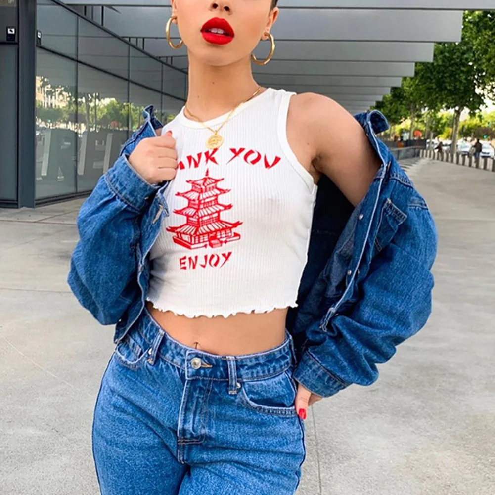 Женский топ с круглым вырезом повседневный облегающий на бретелях открытыми