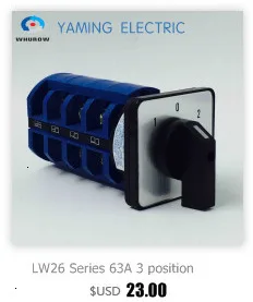 DIY LW26-20/3 поворотный кулачок переключающее устройство 12 терминалов 3 положения выход использование для мотора системы две разные нагрузки