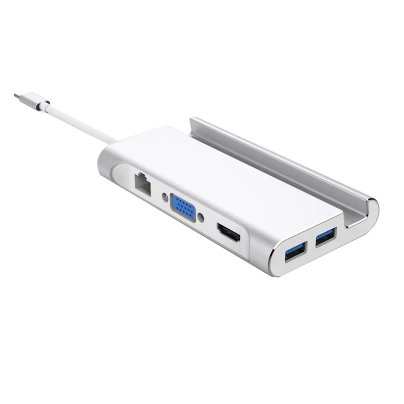 USB C док станция для ноутбука 3 0 HDMI VGA RJ45 PD концентратор Pro HP DELL поверхность Lenovo Samsung