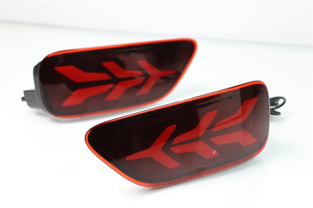 2 шт Автомобильный светодиодный задний отражатель противотуманная фара для