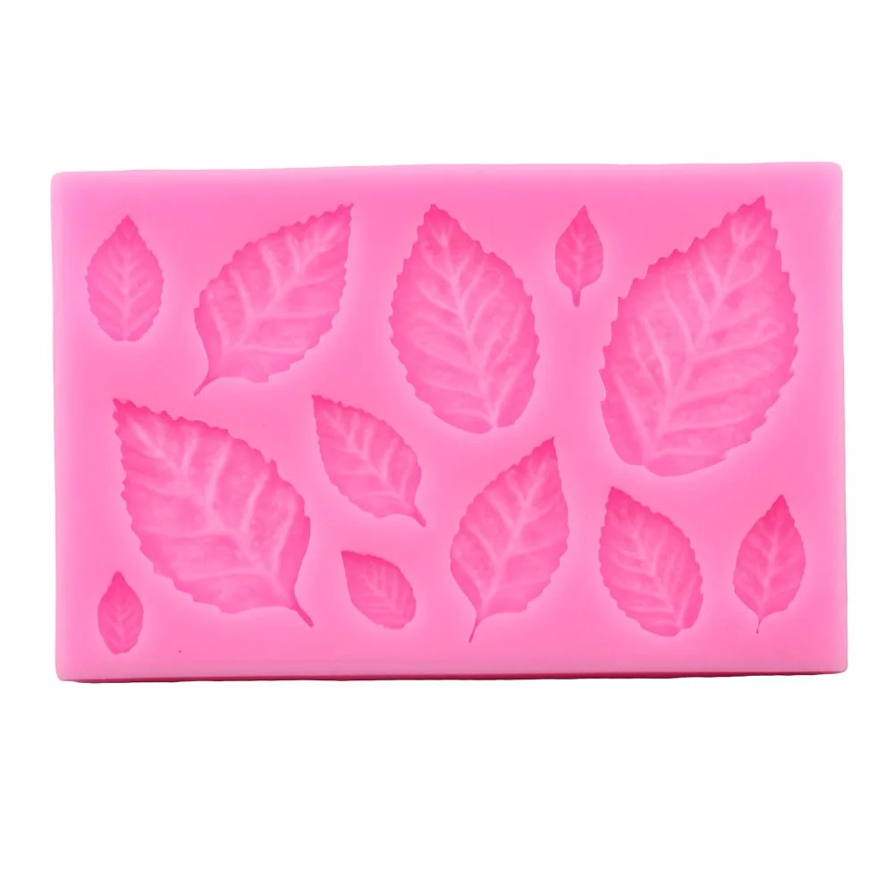 

1 piece Leaf Silicone Mold Leaves Fondant Molds Cake Decorating Tools Cupcake Candy Chocolate Gumpaste Mould Kitchen Baking Mold
