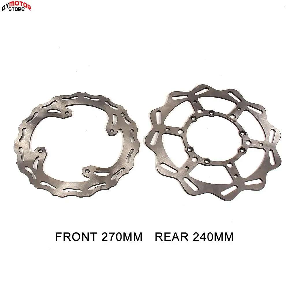 

270mm Front 240mm Rear Brake Disc Rotor Disk For Honda CR125 250 CRF 250R 250X 250RX 450R 450X 450RX 1995-2020 Motorcycle