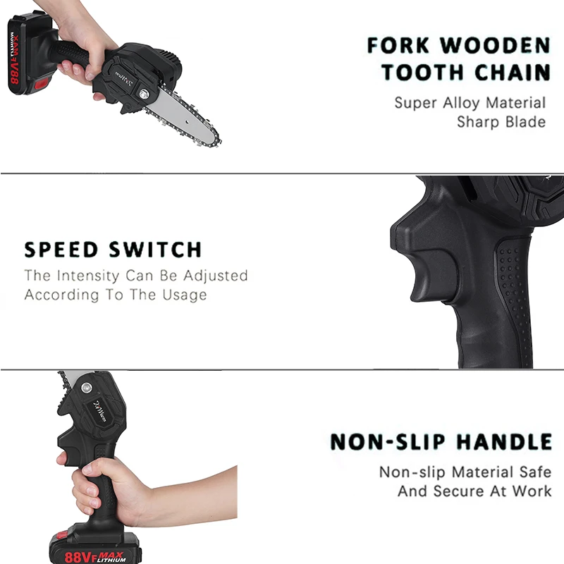 Беспроводной секатор 2 в 1 с литий-ионным аккумулятором 1080 Вт 88 | Инструменты