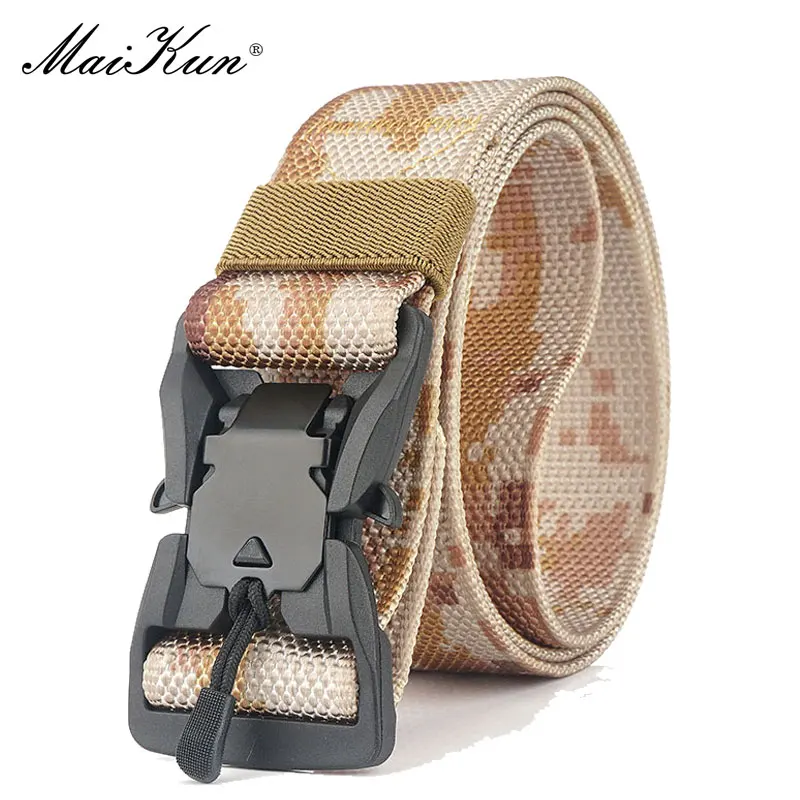 camouflage5 Maikun нейлоновые пояса для мужчин, ремень с металлической пряжкой, открытый охотничий ремень, военный инвентарь, боевой тактический Мужской ремень - Цвет: camouflage5