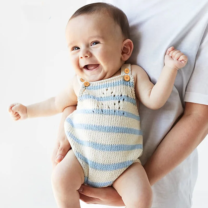 Детский комбинезон осенний свитер детский вязаный детская теплая одежда Модный |