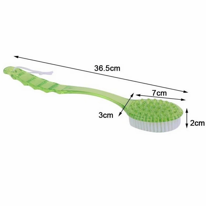 

Massager Back Spa Long Natural Body Brush Bath Plastic Bristle Shower