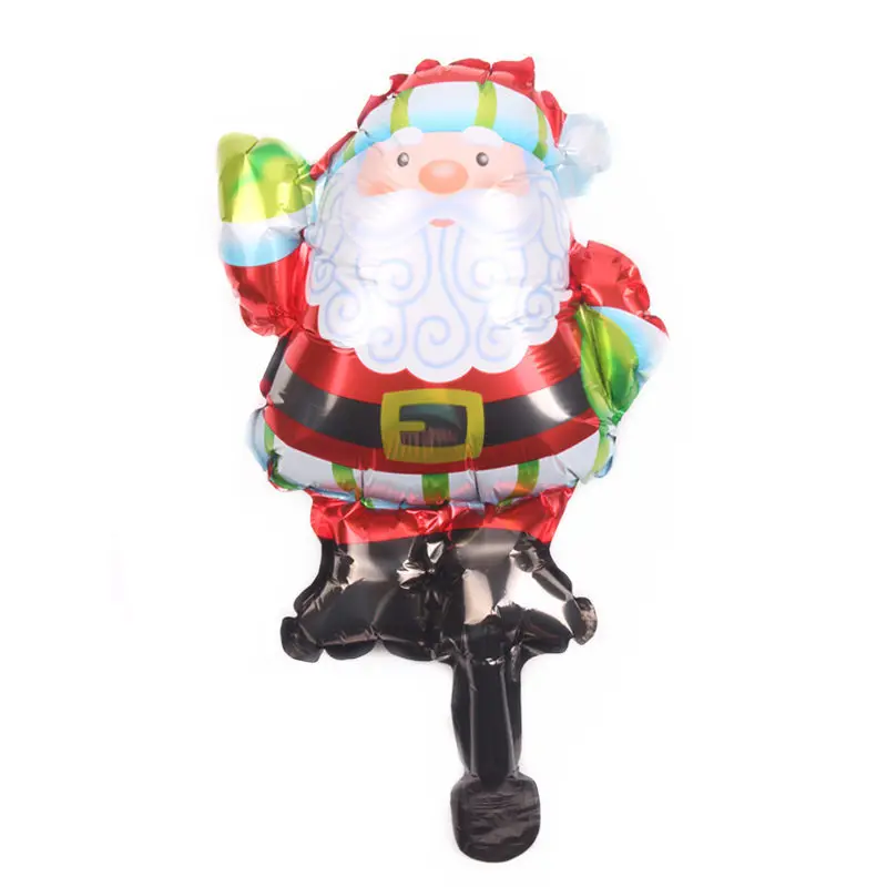 Santa Claus 10 шт Мини Рождественские шары с утолщённой меховой опушкой, Globos Хэллоуина украшения, воздушные шары и снеговиком Лось Санта Клаус надувной шар игрушки - Цвет: Santa Claus