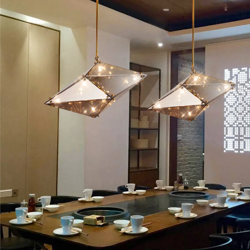 Современный дизайнерский подвесной светильник с бриллиантами для гостиной