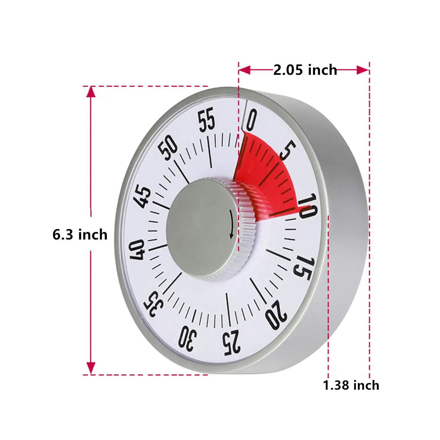 Топ Кухня таймер 60 минутный механический визуальные таймеры для Пособия по