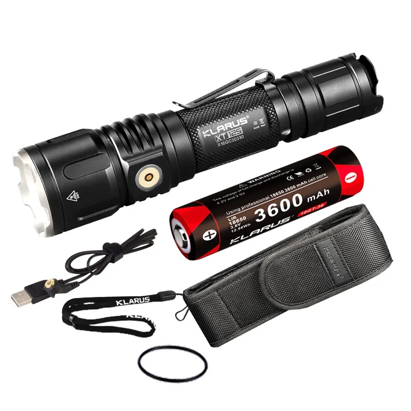 

Фонарик KLARUS XT12S, светодиодный, CREE XPH35 HI D4, 3600 лм, аккумулятор 18650 мАч