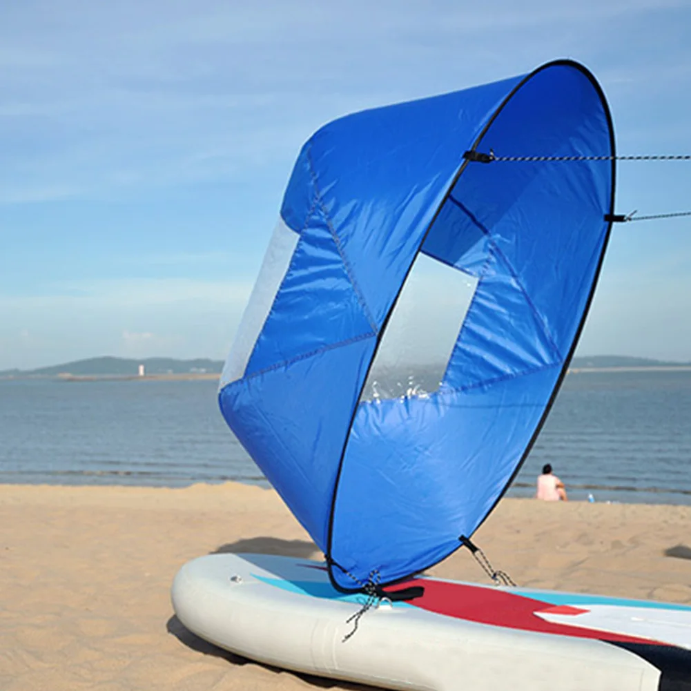 

Water Sports Accessories Wind Durable Easy Use Canoe Kayak Board Boat Sail Clear Window Safe Sailing Rowing Foldable Downwind