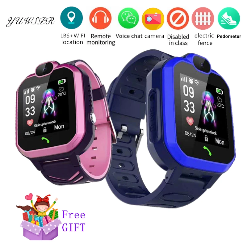 Водонепроницаемые Детские Смарт-часы с трекером определение местоположения