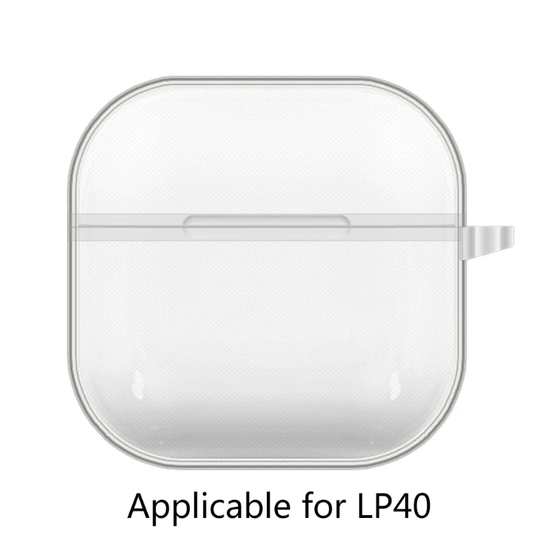 

Silicone Shockproof Anti-Scratch Protective Case Cover with Carabiner for LP40 Headphone Accessories