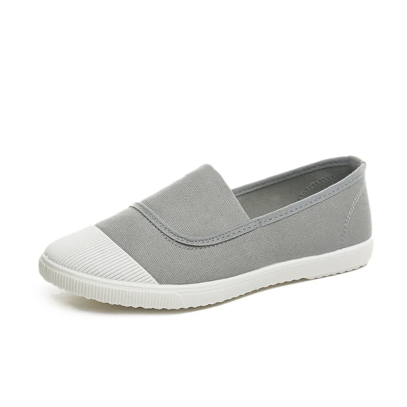 Новинка 2021 года Женские летние парусиновые туфли на плоской подошве Модные
