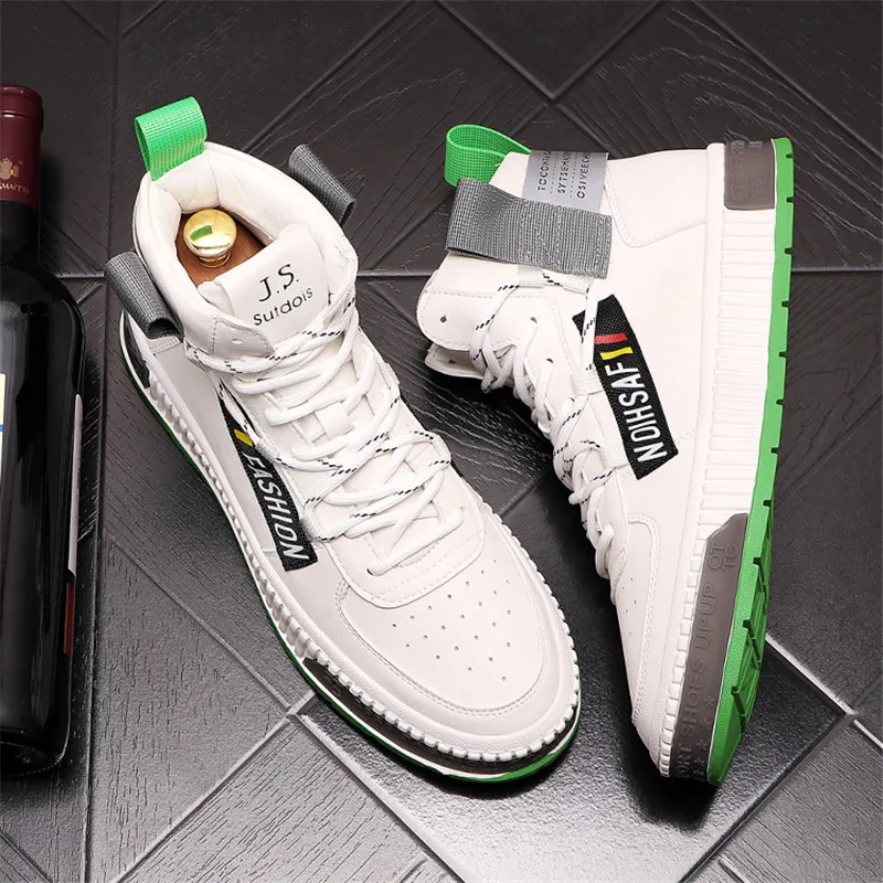 

Fashion Men High Tops Hip Hop Punk Sneakers Flat Casual Board Shoes Zapatillas Hombre